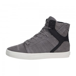 Altos Supra SkyTop Hombre Grises Negros | MWZHI3091