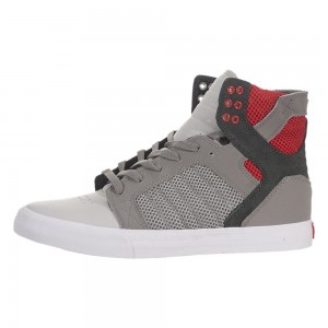 Altos Supra SkyTop Hombre Grises Rojos | GYAQW9805