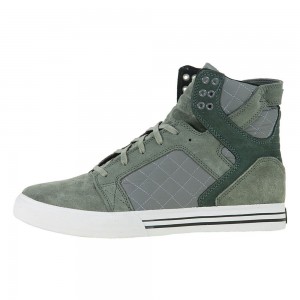 Altos Supra SkyTop Hombre Grises Verdes | EKZSG6829