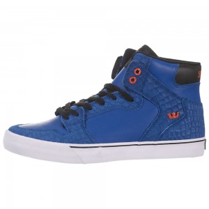 Altos Supra Vaider Hombre Azules Negros | FSHXP7549