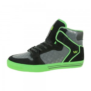 Altos Supra Vaider Hombre Grises Negros | UNBIW0326