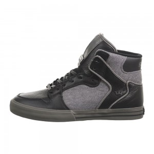 Altos Supra Vaider Hombre Negros Grises | KMIYL8536