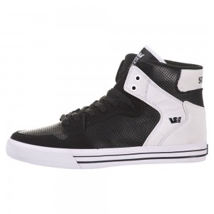 Altos Supra Vaider Mujer Negros Blancos | XKZCG0465