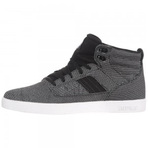 Tenis Skate Supra Bandit Hombre Negros Blancos | GDZKQ6148