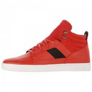 Tenis Skate Supra Bandit Mid Hombre Rojos | ZRMOA2641