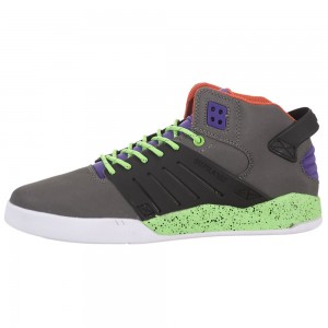 Tenis Skate Supra SkyTop III Hombre Grises Negros | KMRDE5062