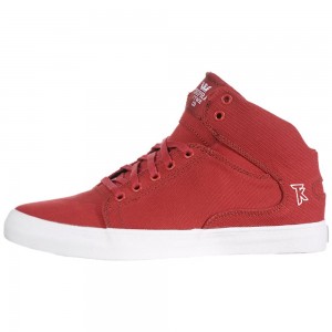 Tenis Skate Supra Society Mid Mujer Rojos | JOZHM1458