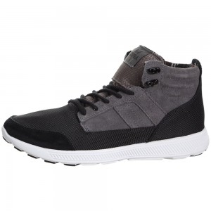 Tenis Supra Bandito Hombre Grises Negros | NRTDB4926