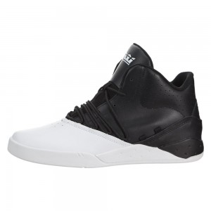 Tenis Supra Estaban Hombre Negros Blancos | UFDJL5708