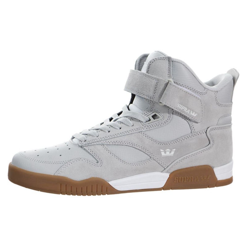 Altos Supra Bleeker Hombre Grises | YQHGT5296