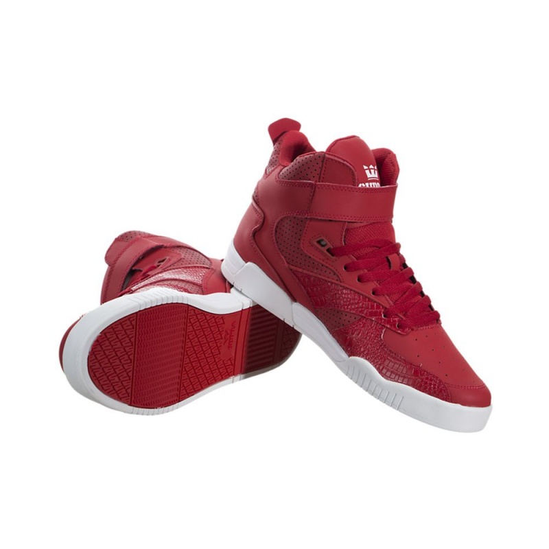 Altos Supra Bleeker Hombre Rojos | VSZFU8540