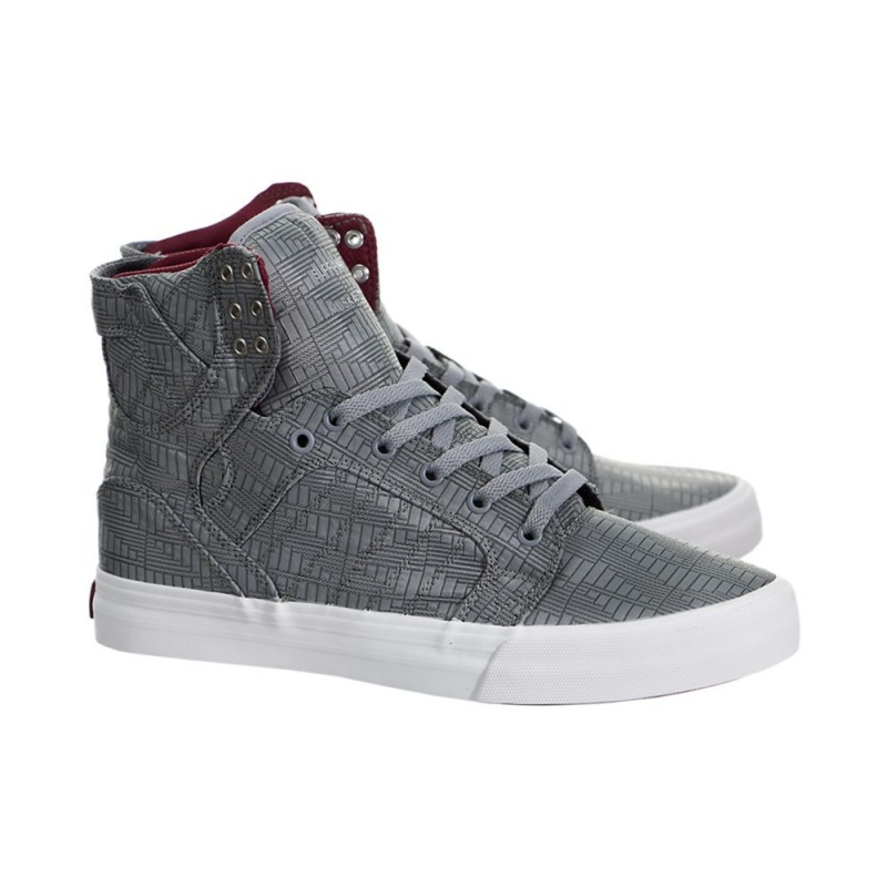 Altos Supra SkyTop HF Hombre Grises | DRJYW7968