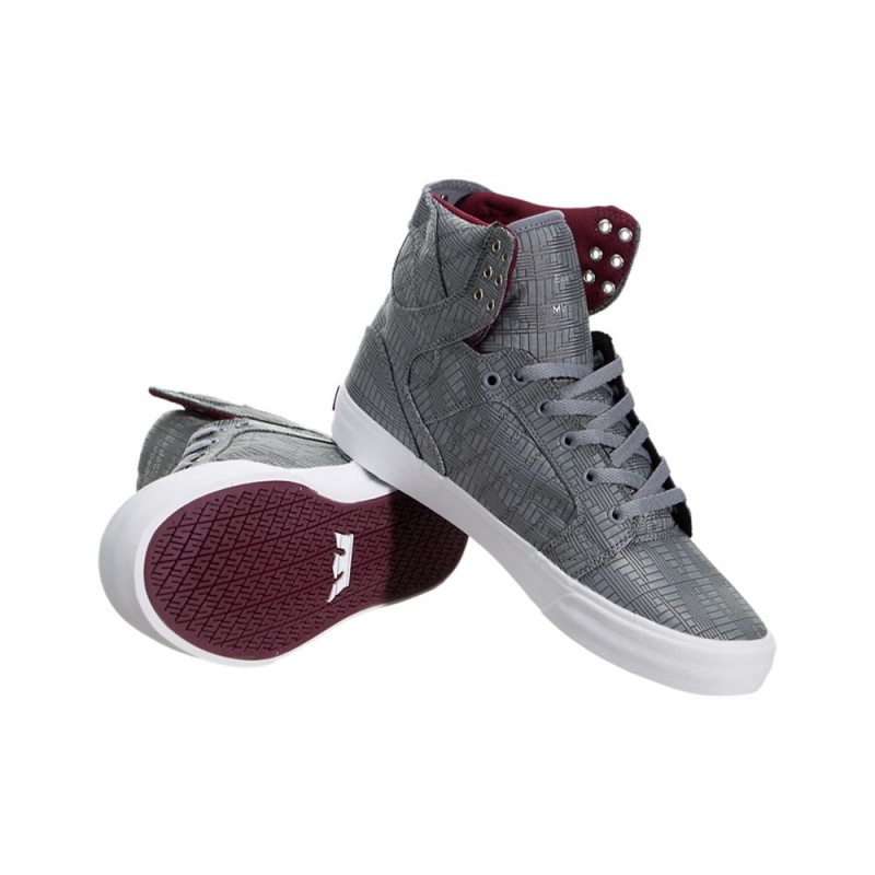 Altos Supra SkyTop HF Hombre Grises | DRJYW7968