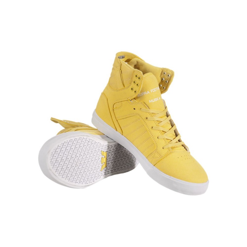 Altos Supra SkyTop Hombre Amarillos | YKAQD2345