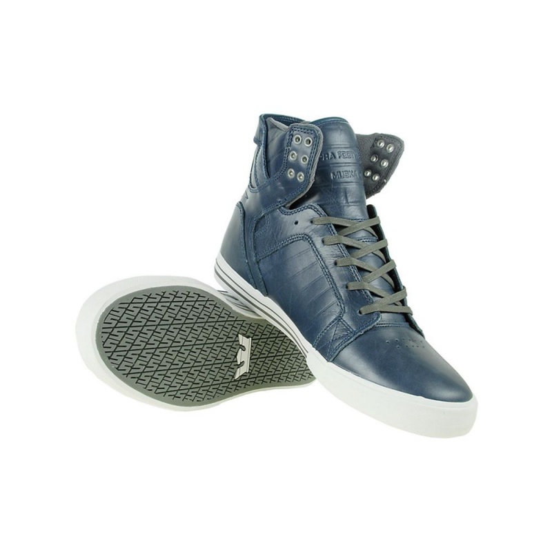 Altos Supra SkyTop Hombre Azules | MHFKN9056