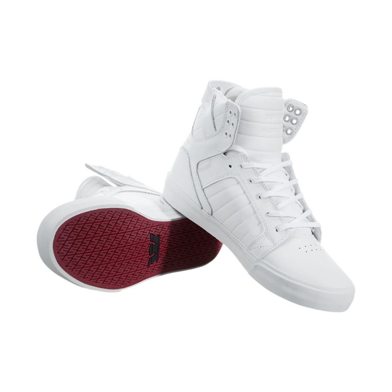 Altos Supra SkyTop Hombre Blancos | BJWVN1907