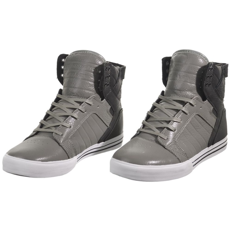 Altos Supra SkyTop Hombre Grises Negros | GMKRQ7360