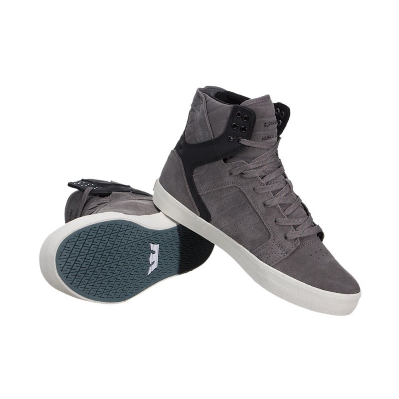 Altos Supra SkyTop Hombre Grises Negros | MWZHI3091