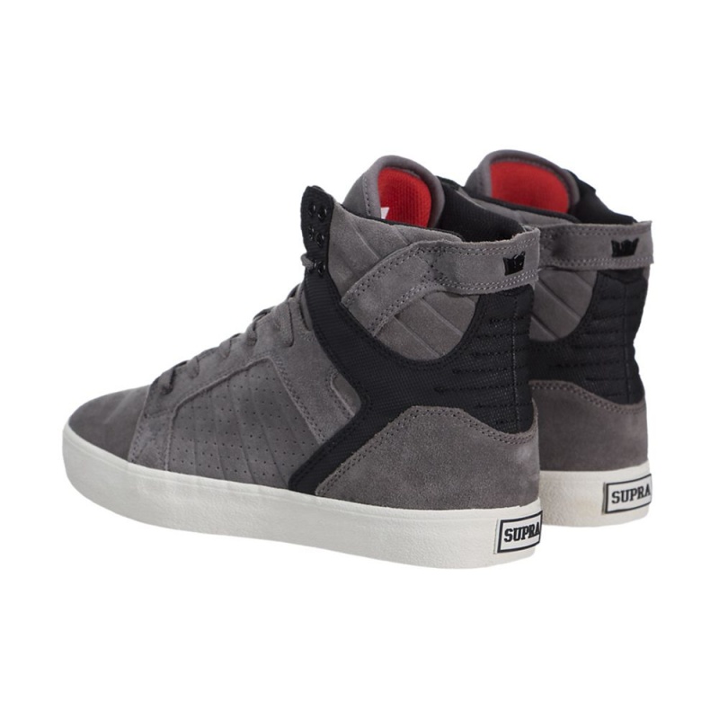 Altos Supra SkyTop Hombre Grises Negros | MWZHI3091