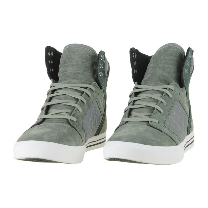 Altos Supra SkyTop Hombre Grises Verdes | EKZSG6829