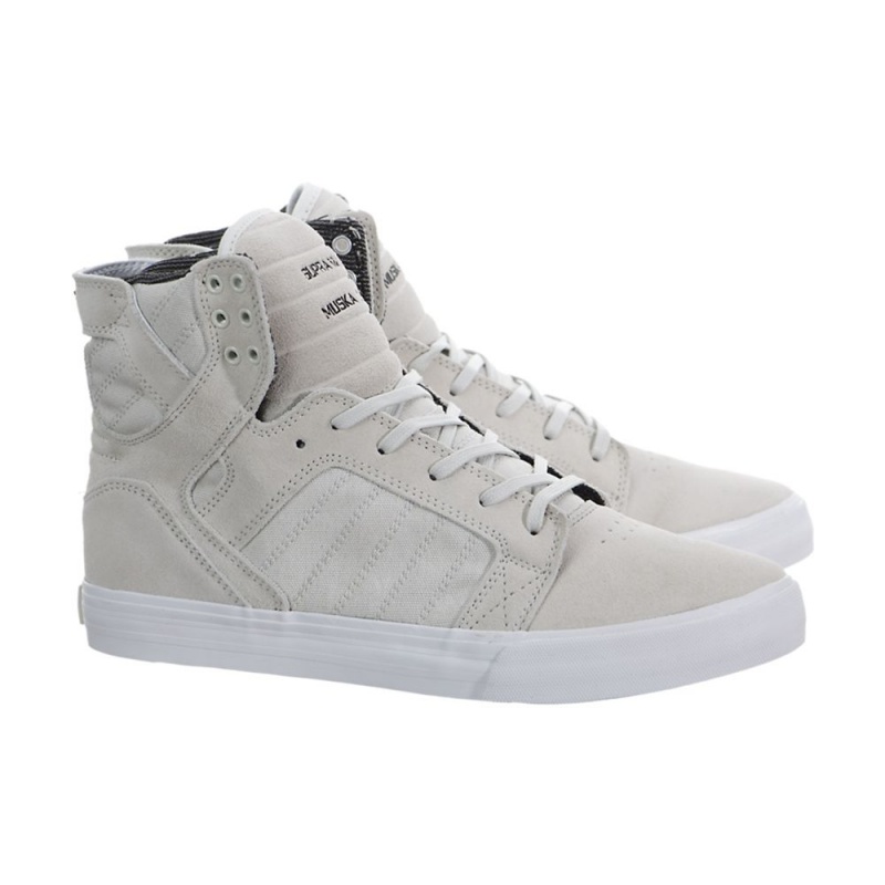 Altos Supra SkyTop Hombre Grises | CQITZ8791