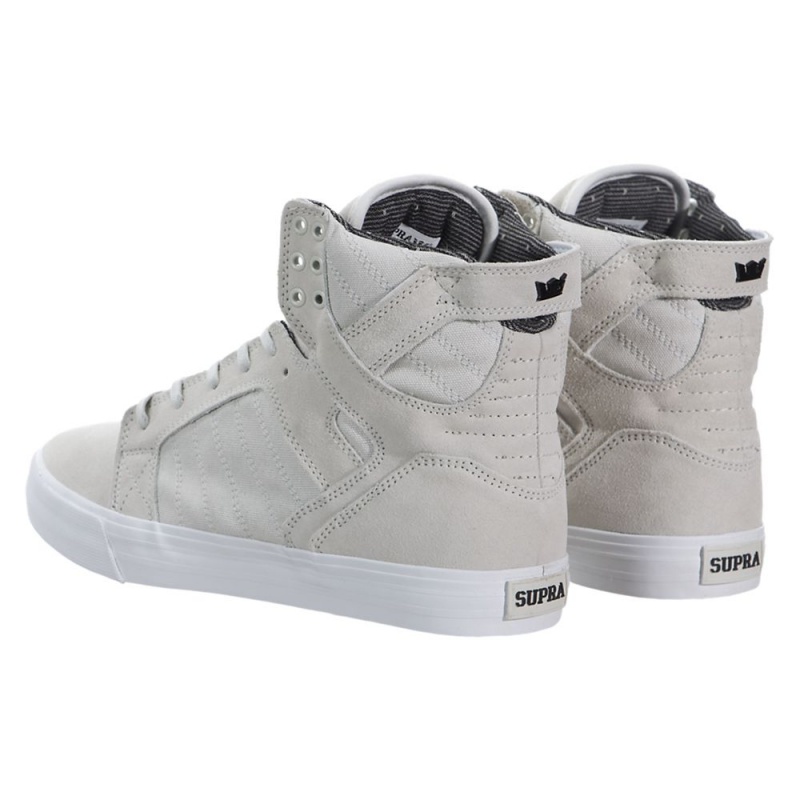 Altos Supra SkyTop Hombre Grises | CQITZ8791