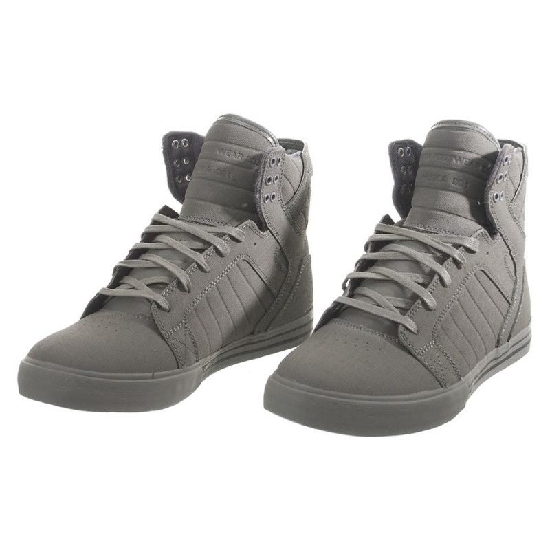 Altos Supra SkyTop Hombre Grises | DEUGT7264