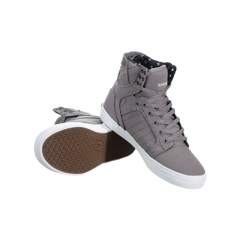 Altos Supra SkyTop Hombre Grises | EITRH3564