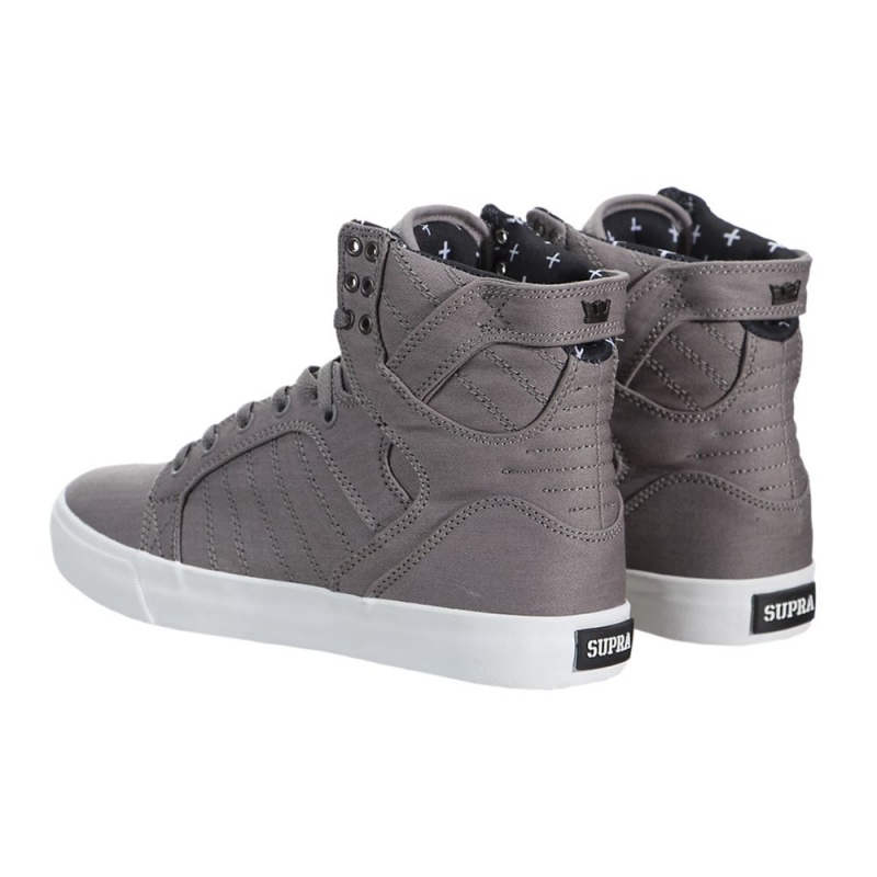 Altos Supra SkyTop Hombre Grises | EITRH3564