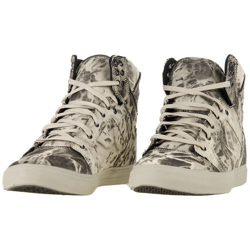 Altos Supra SkyTop Hombre Grises | EUYTJ2730