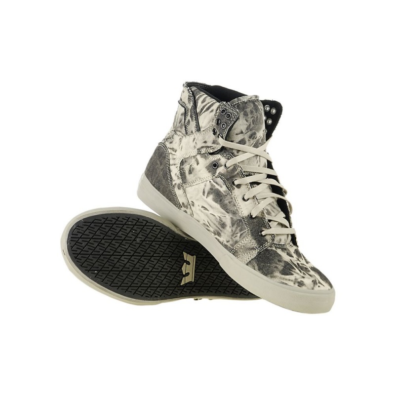 Altos Supra SkyTop Hombre Grises | EUYTJ2730