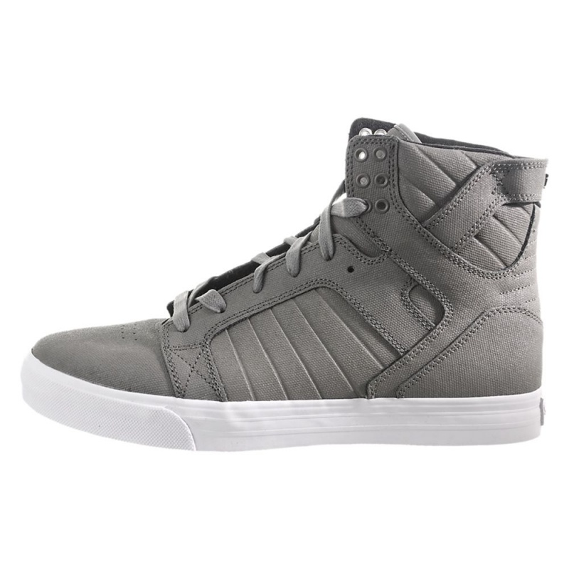 Altos Supra SkyTop Hombre Grises | OMNFH8690