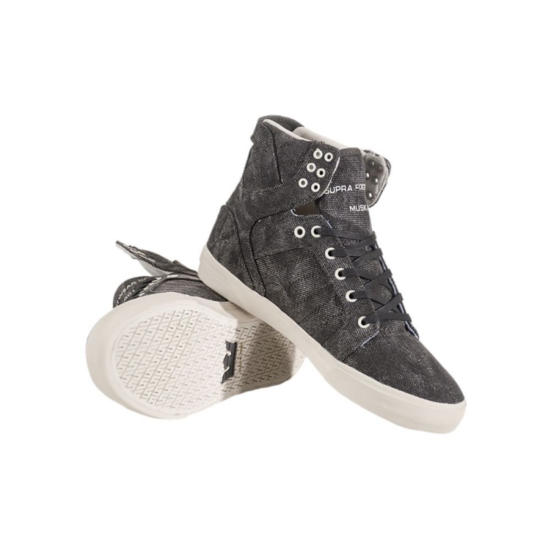 Altos Supra SkyTop Hombre Grises | SBWYF7382