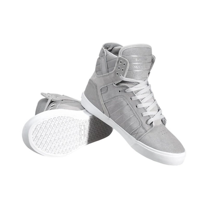 Altos Supra SkyTop Hombre Grises | SYHJA3947