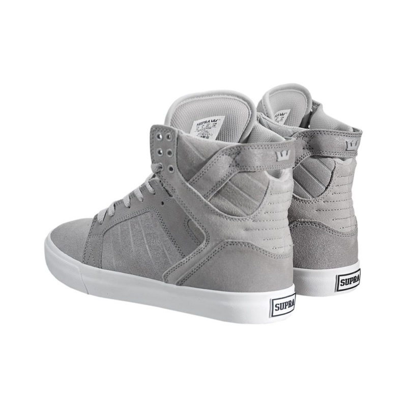 Altos Supra SkyTop Hombre Grises | SYHJA3947