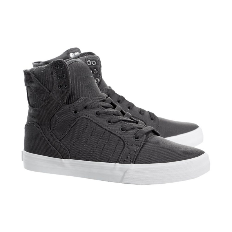 Altos Supra SkyTop Hombre Grises | ZVIWF0713