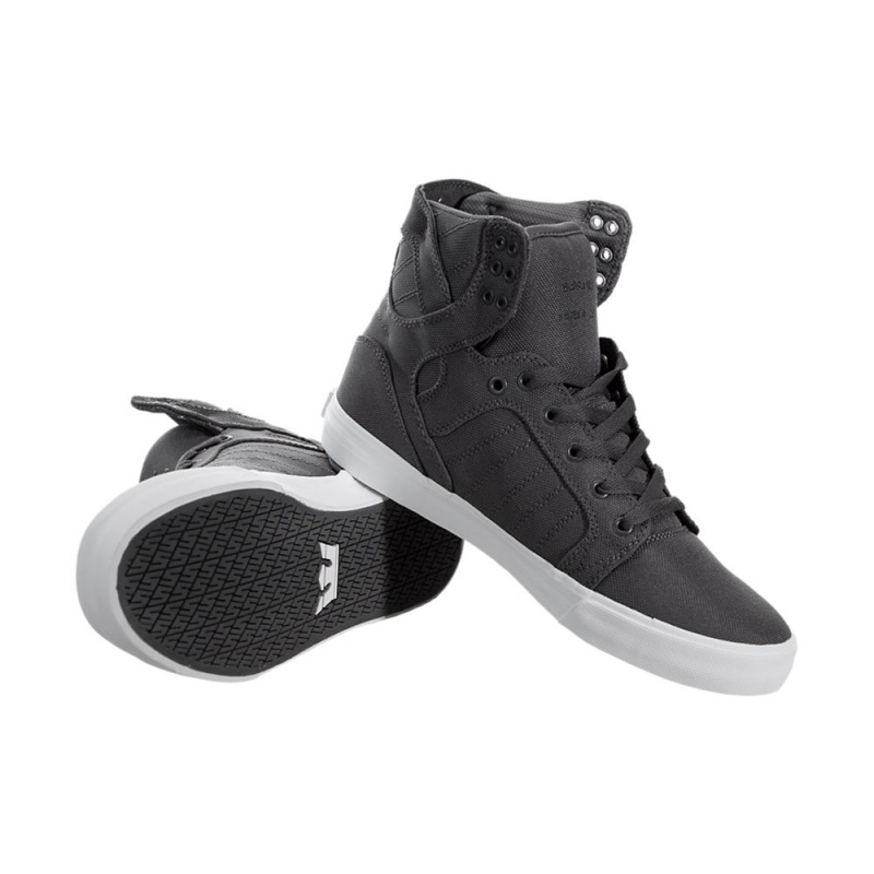 Altos Supra SkyTop Hombre Grises | ZVIWF0713