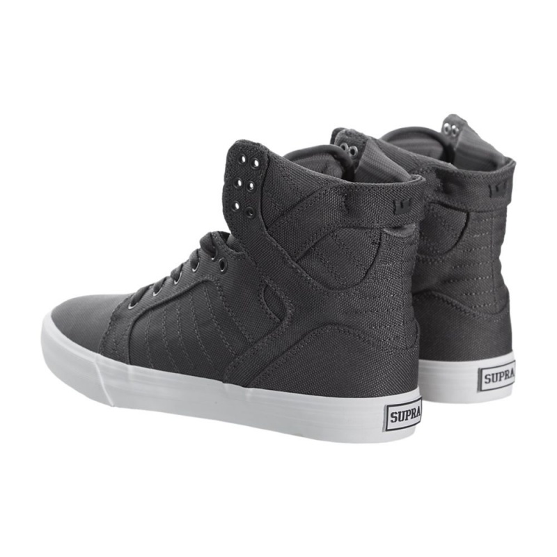 Altos Supra SkyTop Hombre Grises | ZVIWF0713