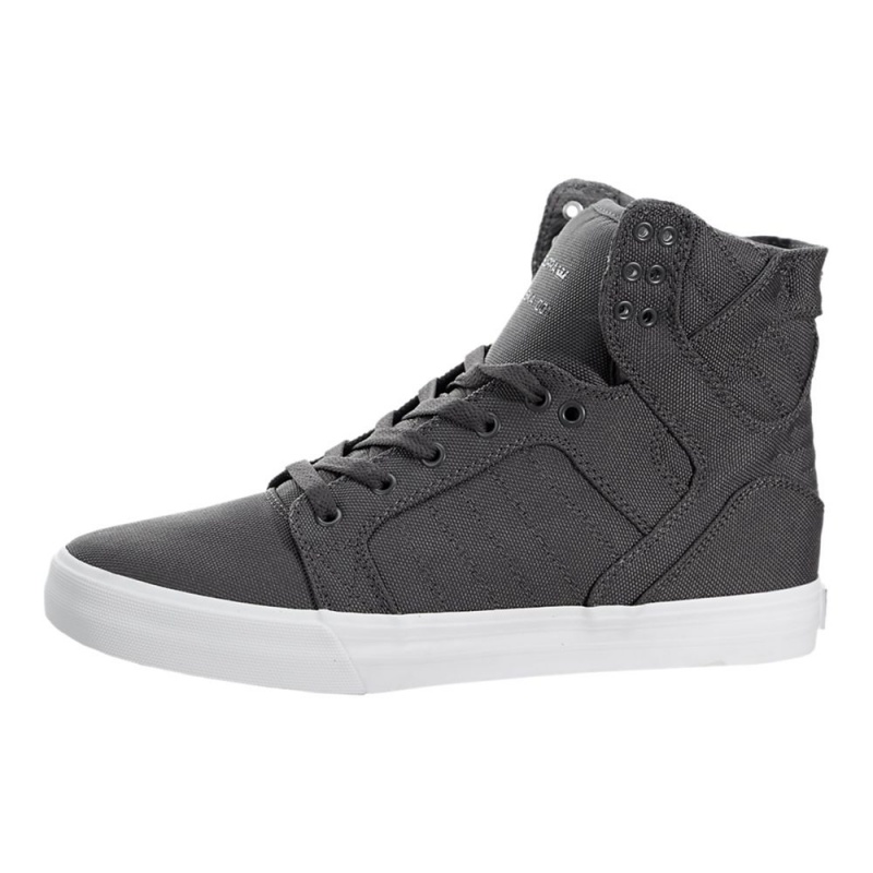 Altos Supra SkyTop Hombre Grises | ZVIWF0713