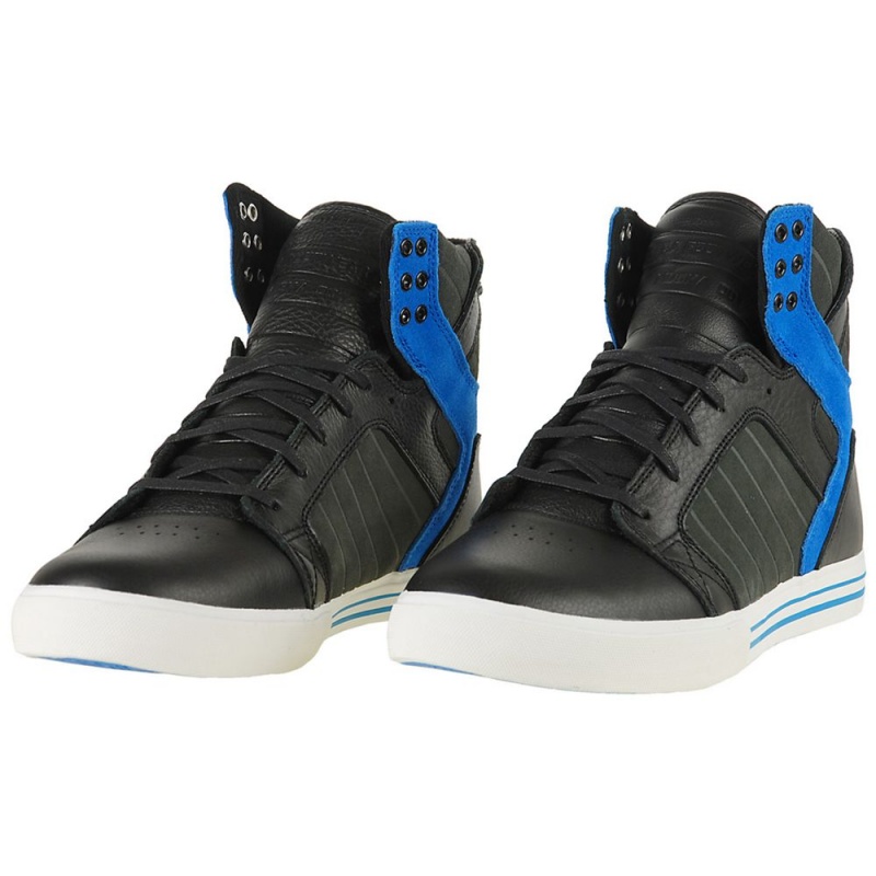 Altos Supra SkyTop Hombre Negros Azules | IHSXP2649