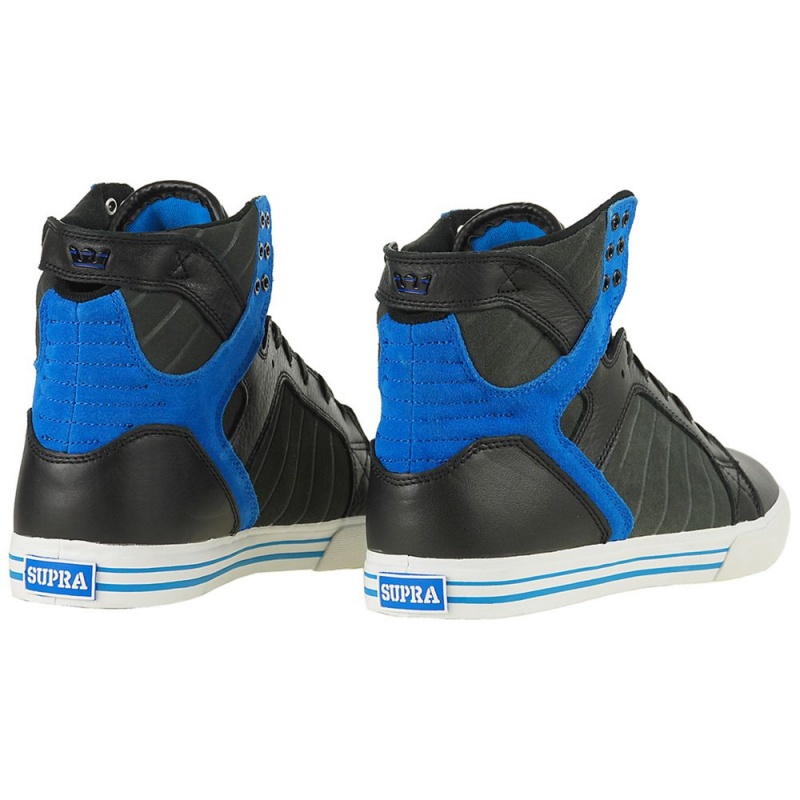 Altos Supra SkyTop Hombre Negros Azules | IHSXP2649