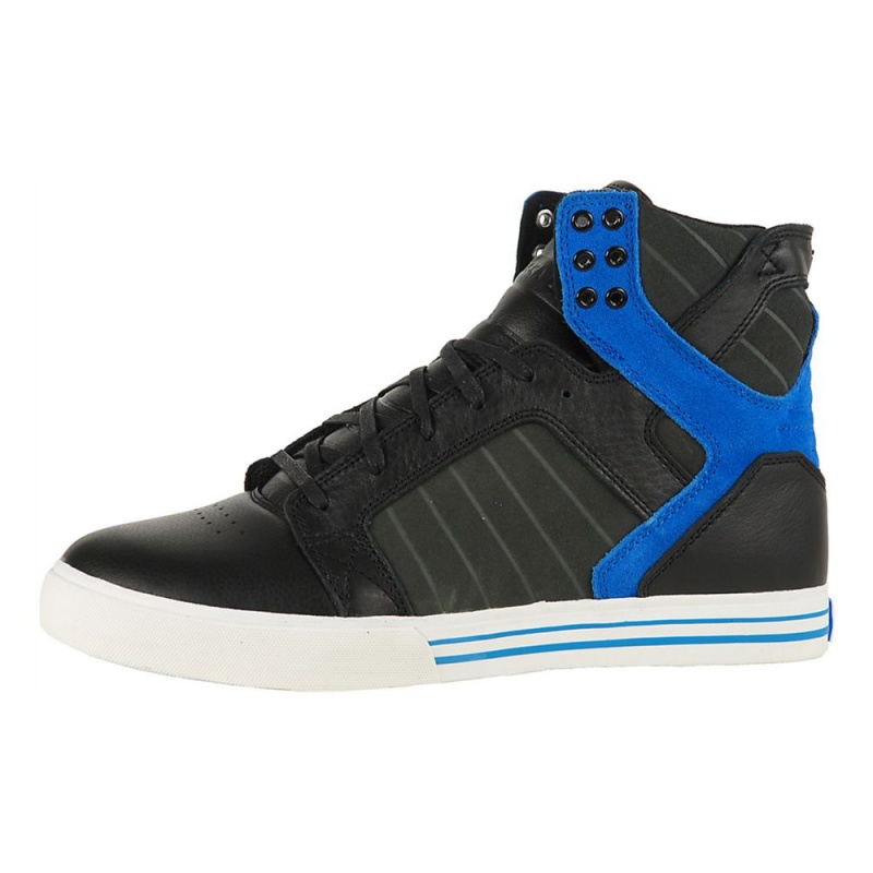 Altos Supra SkyTop Hombre Negros Azules | IHSXP2649