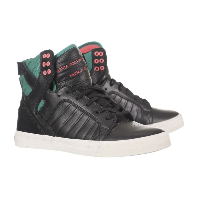 Altos Supra SkyTop Hombre Negros Verdes | VXDKH6103