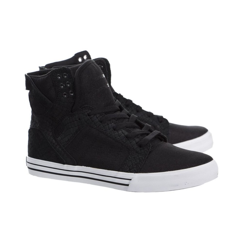 Altos Supra SkyTop Hombre Negros | QEDTR5704