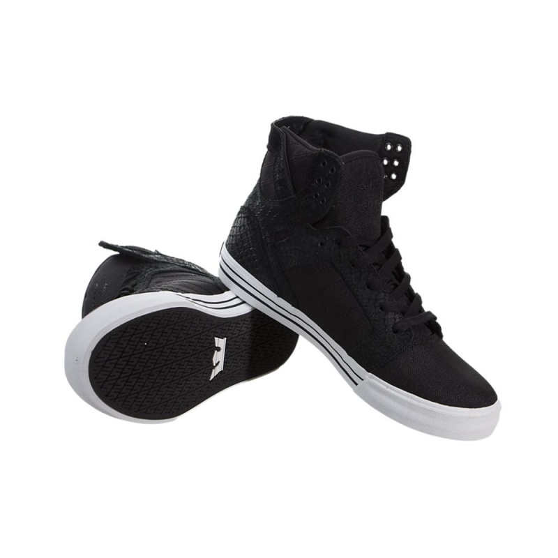 Altos Supra SkyTop Hombre Negros | QEDTR5704