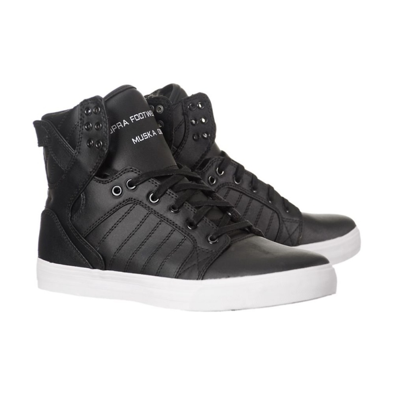 Altos Supra SkyTop Hombre Negros | WZYVD7410