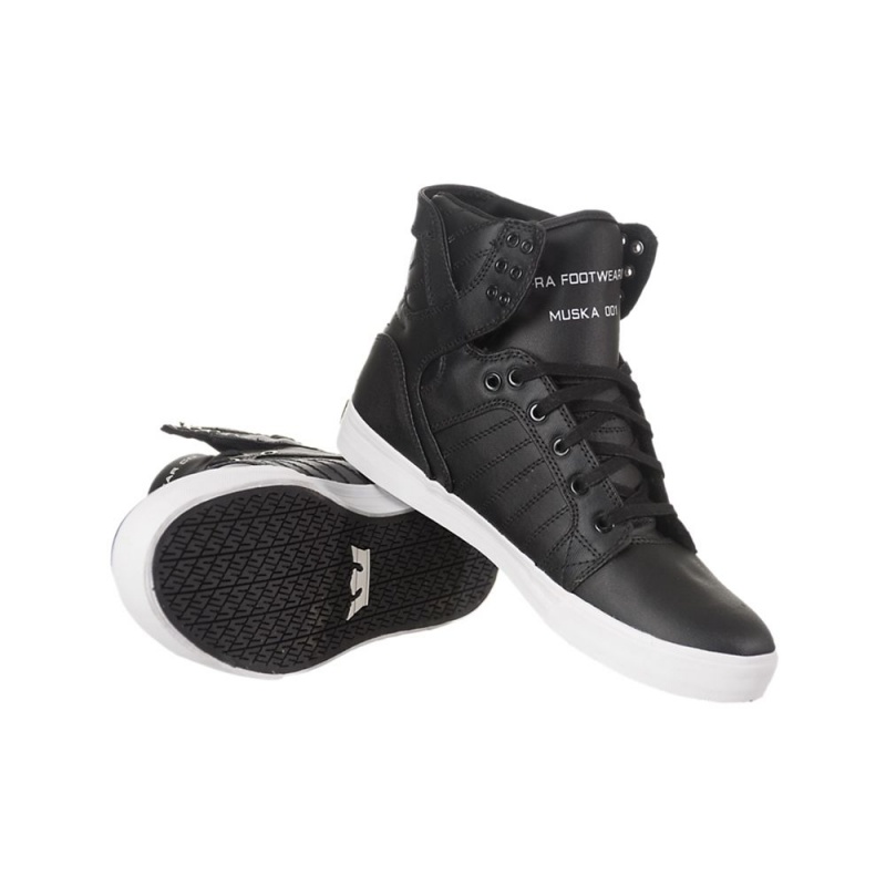 Altos Supra SkyTop Hombre Negros | WZYVD7410