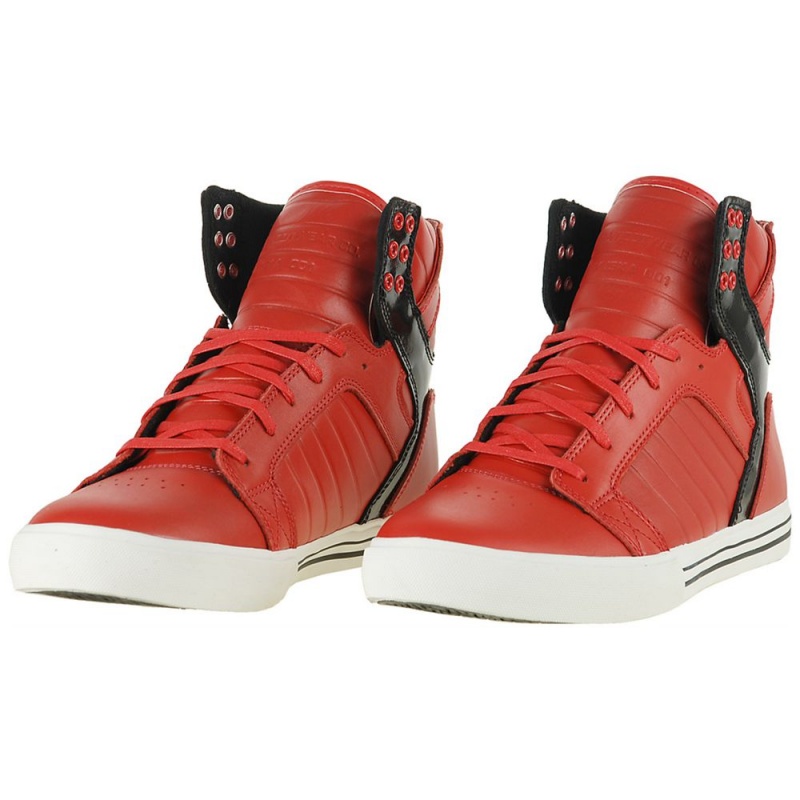 Altos Supra SkyTop Hombre Rojos | BSEKY7241