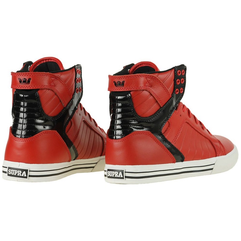 Altos Supra SkyTop Hombre Rojos | BSEKY7241