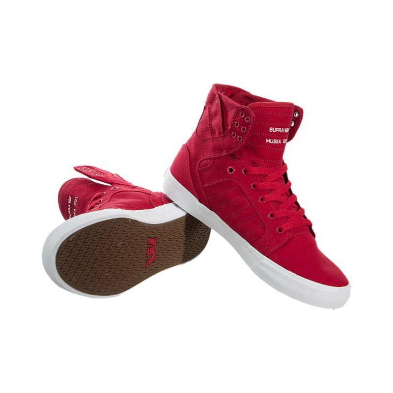 Altos Supra SkyTop Hombre Rojos | VMIDX4827